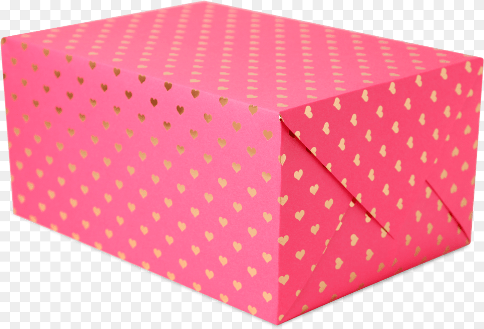 Hearts Foiled Gift Wrap Gift Wrapping, Box, Cardboard, Carton Free Transparent Png