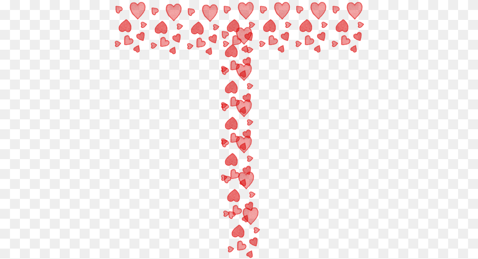 Hearts Heart Alphabet Pink Image On Pixabay, Flower, Petal, Plant, Cross Free Transparent Png