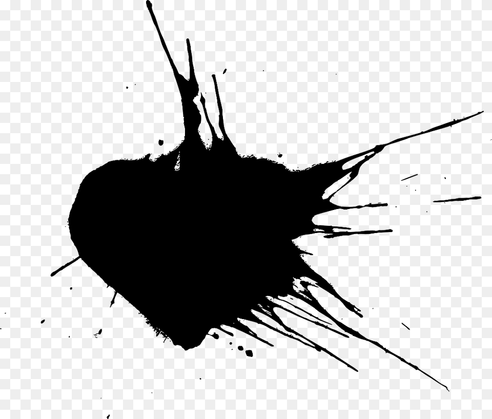 Hearts Heart Blackheart Blackhearts Paint Splatter Illustration, Gray Png