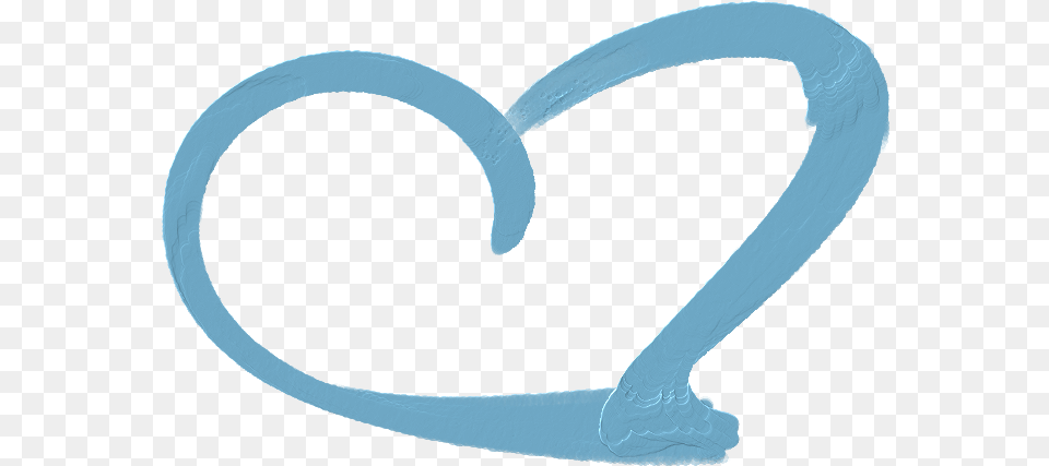 Hearts Heart Blue Painting Painted Brush Paint Blue Heart Painted Free Transparent Png