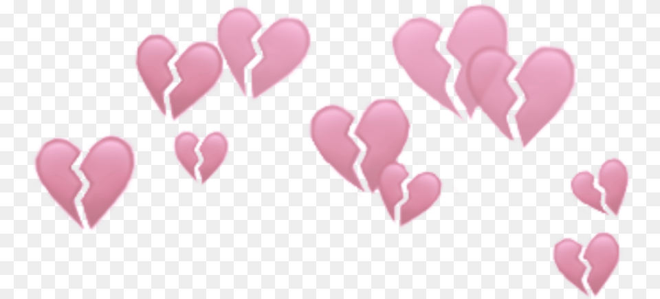 Hearts Heart Brokenheart Broken Crowns Heart Snapchat Filter, Flower, Petal, Plant Free Transparent Png