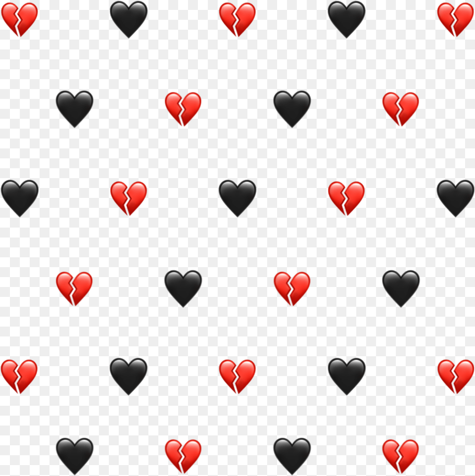 Hearts Heart Brokenheart Emoji Emojibackground Broken Hearts Background Emojis, Face, Head, Person Free Png