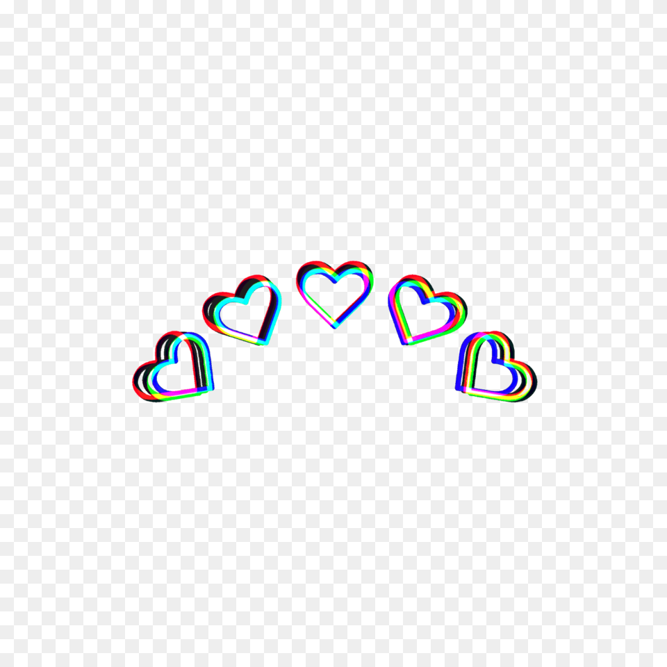 Hearts Heart Crown Crowns Heartcrown Tumblr Glitch, Lighting, Light Free Transparent Png