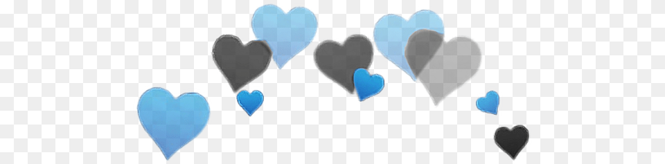 Hearts Heart Crown Heartcrown Blue Black Overlay Heart Crown Red Png