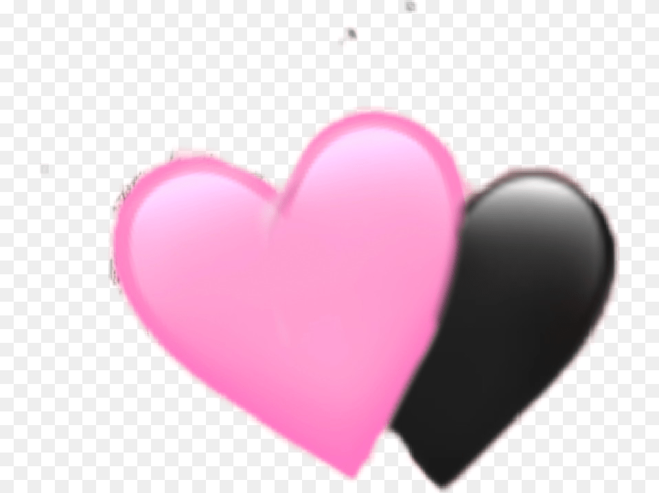 Hearts Heart Emoji Pinkandblack Black Pink Heartemoji Heart Free Png Download