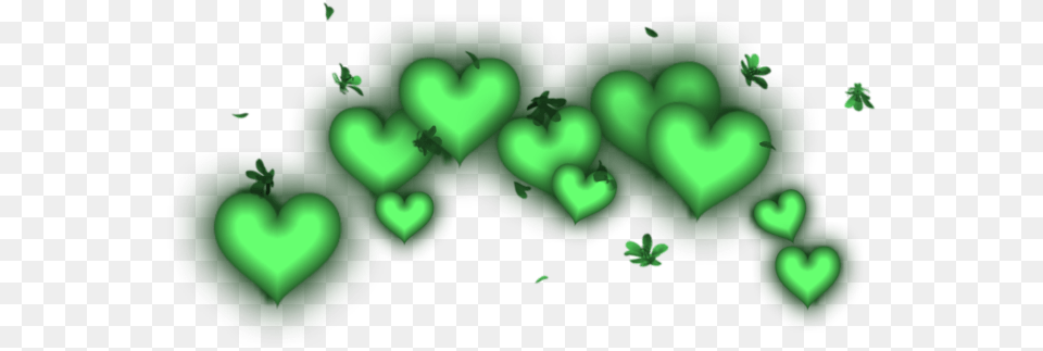 Hearts Heart Green Neon Effect Freetoedit Heart, Smoke Pipe Png