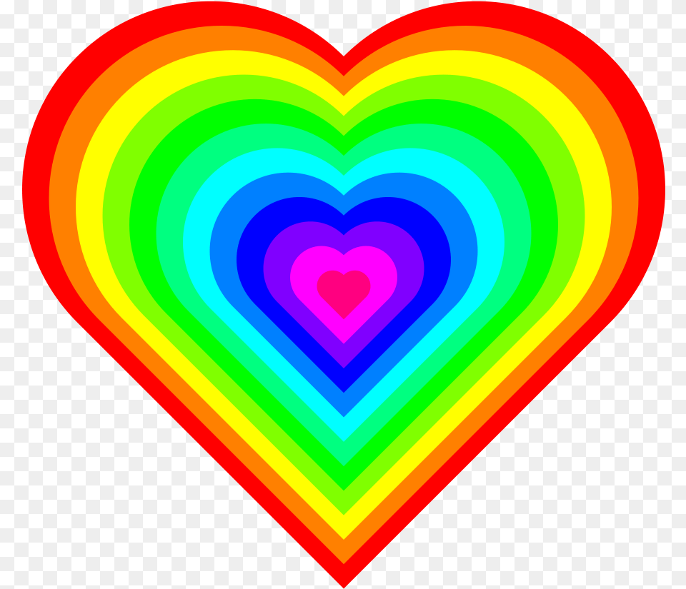 Hearts Heart Hd Photo Clipart Rainbow Heart, Light Free Transparent Png