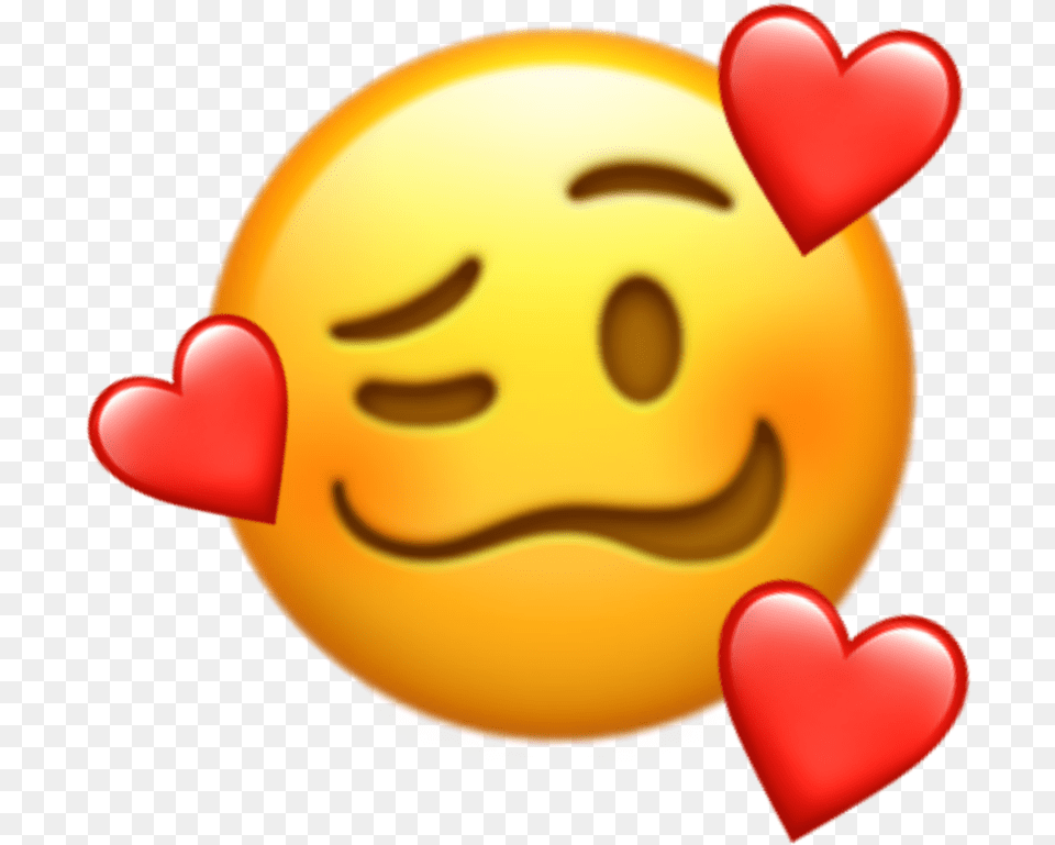 Hearts Heart Heartemoji Emoji Smirk Smirkingemoji Smiley, Balloon, Baby, Person, Food Png Image