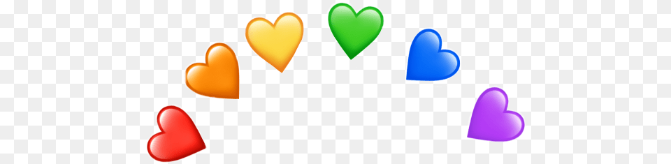 Hearts Heart Love Rainbow Rainbows Rainbowheart Hearts Emoji Png Image