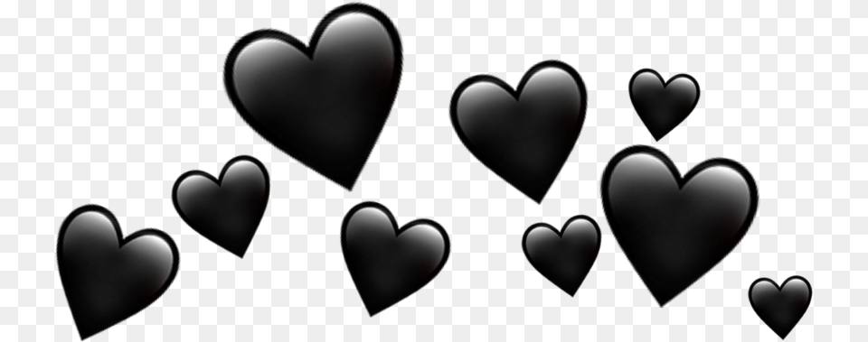 Hearts Heartcrown Black Blackheart Hearts Heart Free Transparent Png