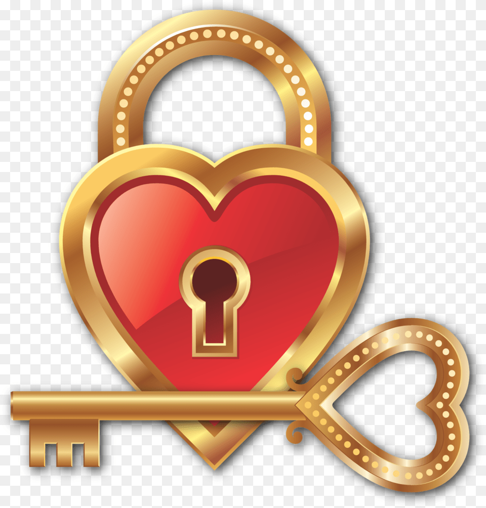 Hearts Lock And Key Free Png