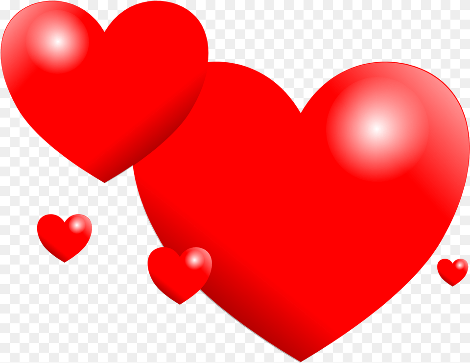 Hearts Love Valentine Red Decorative Wedding Hjrtan Alla Hjrtans Dag, Heart, Balloon Free Transparent Png