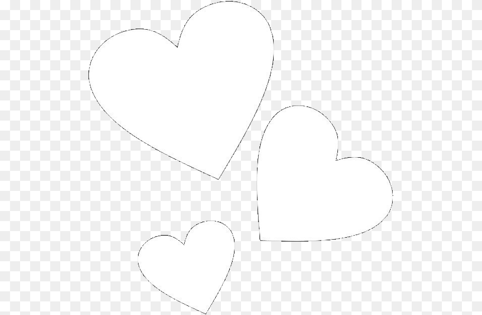 Hearts Love White Kpop Tumblr Aesthetic Freetoedit Aesthetic Heart Black Background, Stencil Free Png Download