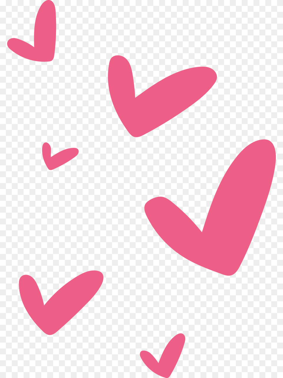 Hearts Mini Pink Hearts Clipart, Flower, Petal, Plant, Heart Png Image