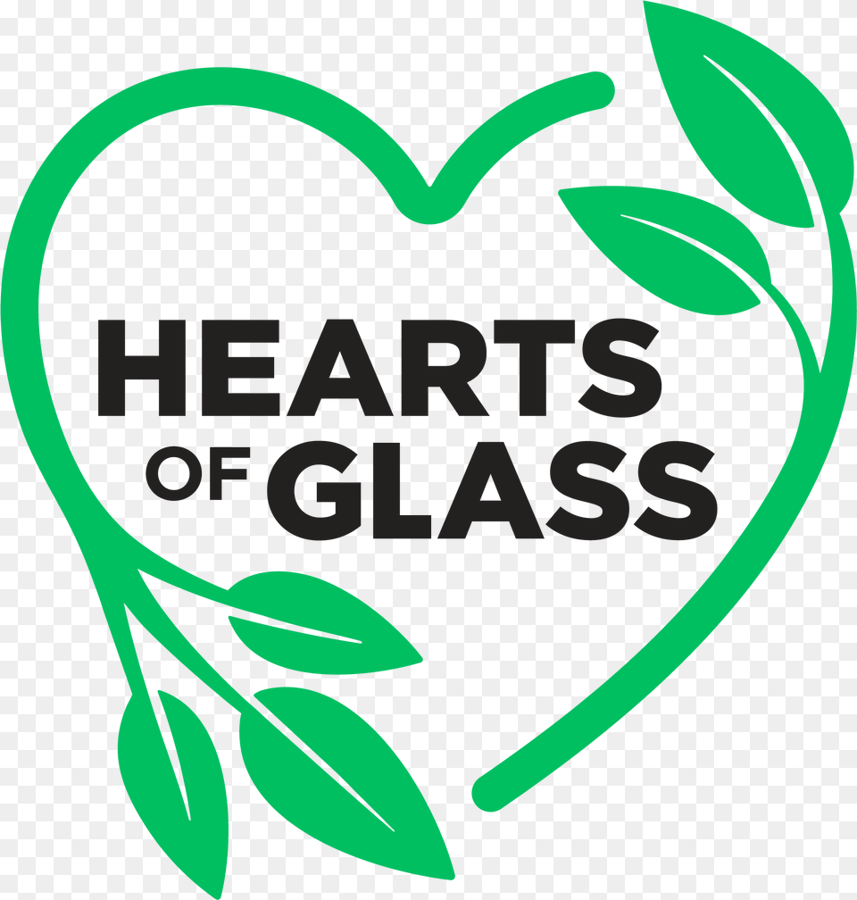 Hearts Of Glass Logo With Green Plants Shaped Like Human Healthy Vending, Herbal, Herbs, Plant, Heart Png