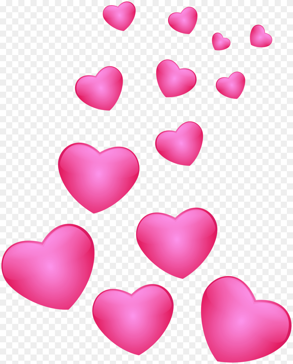 Hearts Pink, Balloon Free Png