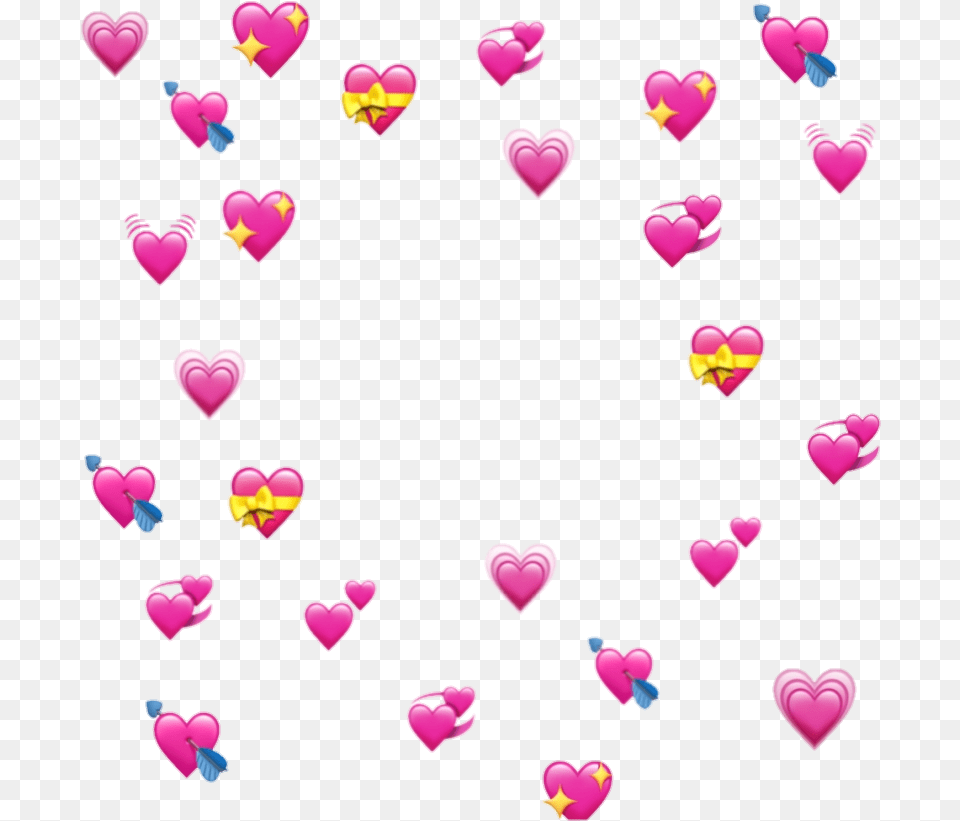 Hearts Pink Love Corazones Rosa Emoji Amor Bunchofhearts Heart Emoji Meme, Baby, Person, Face, Head Free Transparent Png