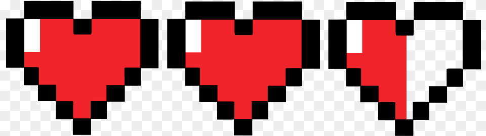 Hearts Pixel Pixelart Minecraft Hp Health Damage Insect, First Aid, Logo, Cutlery, Fork Free Png Download