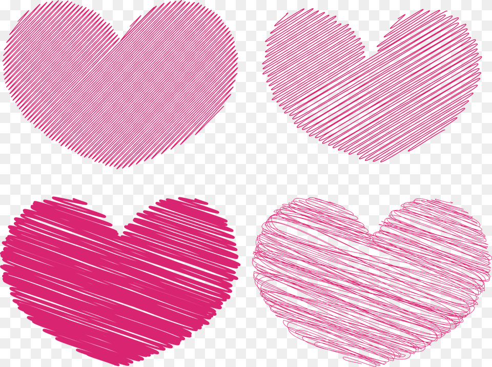 Hearts Scribble Clipart, Heart Png Image