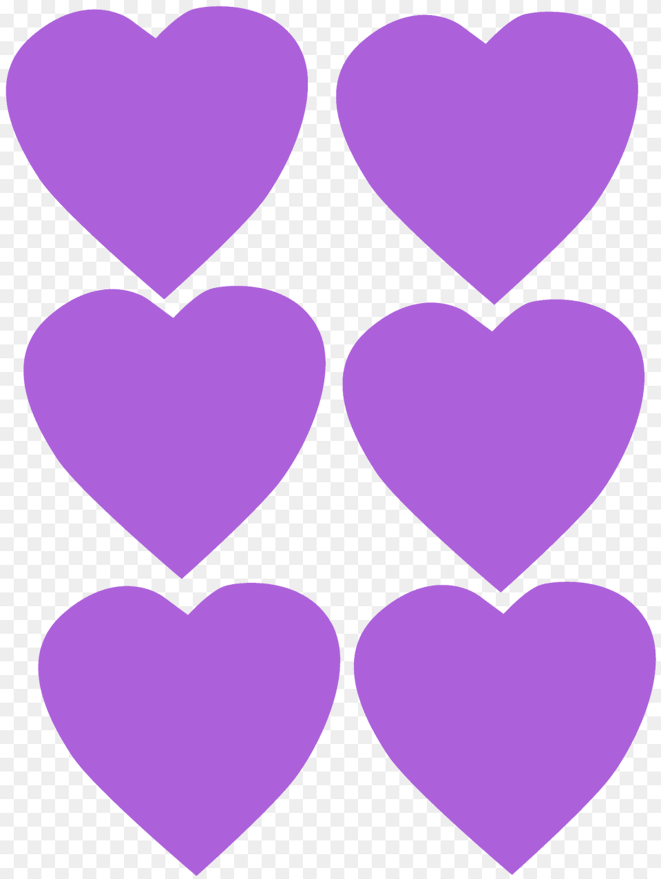 Hearts Silhouette, Heart, Purple Free Transparent Png