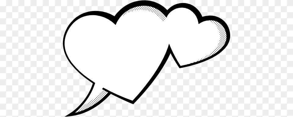 Hearts Speech Bubble Graphic Vectors Free Graphics White Heart Speech Bubble, Stencil, Astronomy, Moon, Nature Png Image