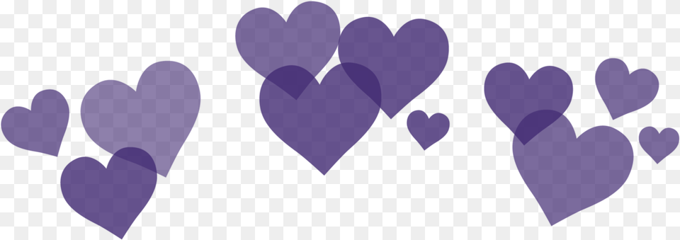 Hearts Tumblr Heart Crown Blue, Purple Png