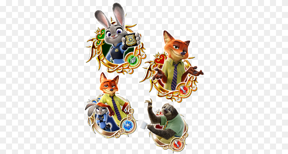 Hearts Union Kingdom Hearts Union X Zootopia, Accessories, Formal Wear, Tie, Figurine Png Image