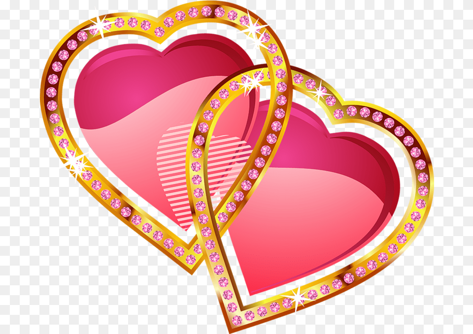 Hearts With And Diamonds Pixiz Love Kiss Frame, Heart, Pattern Free Transparent Png