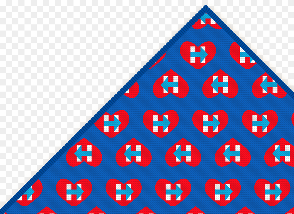 Hearts With Hillary Scarf Blue Traffic Sign, Triangle, Pattern Png