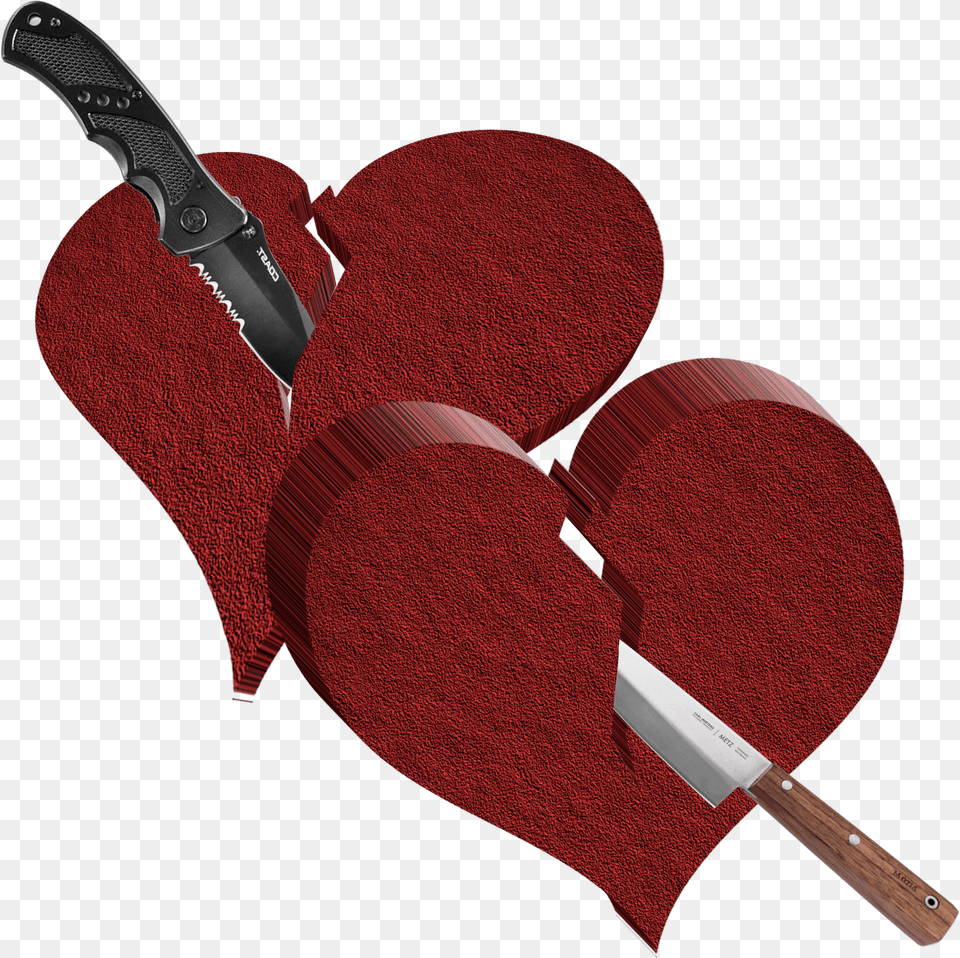 Hearts With Knives Clipart, Racket, Blade, Dagger, Knife Png