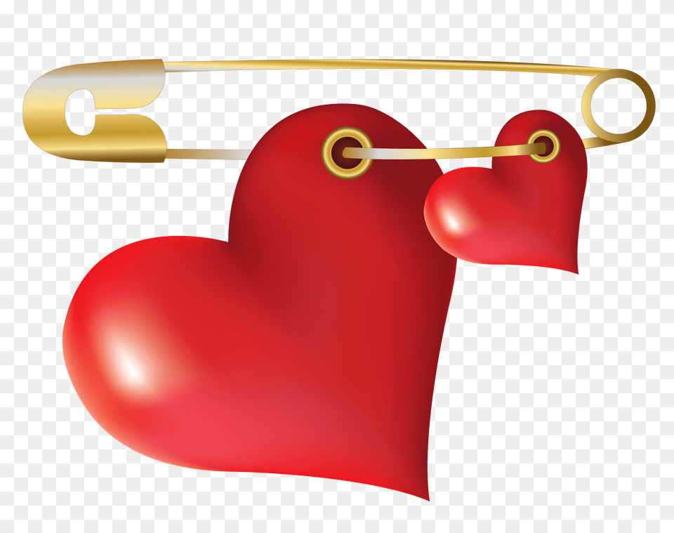 Hearts With Safety Pin, Dynamite, Weapon Free Png Download
