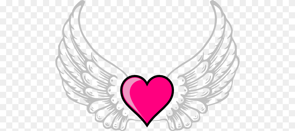 Hearts With Wings Wings N Pink Heart Clip Art, Smoke Pipe, Symbol Free Png