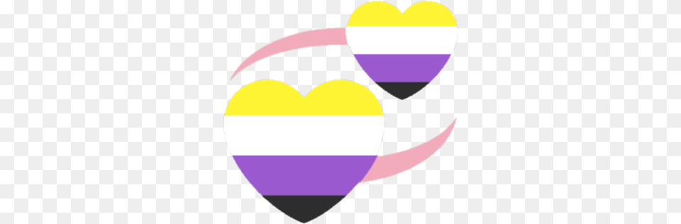 Heartsnonbinary Discord Emoji Non Binary Heart Emoji, Logo, Animal, Fish, Sea Life Free Png
