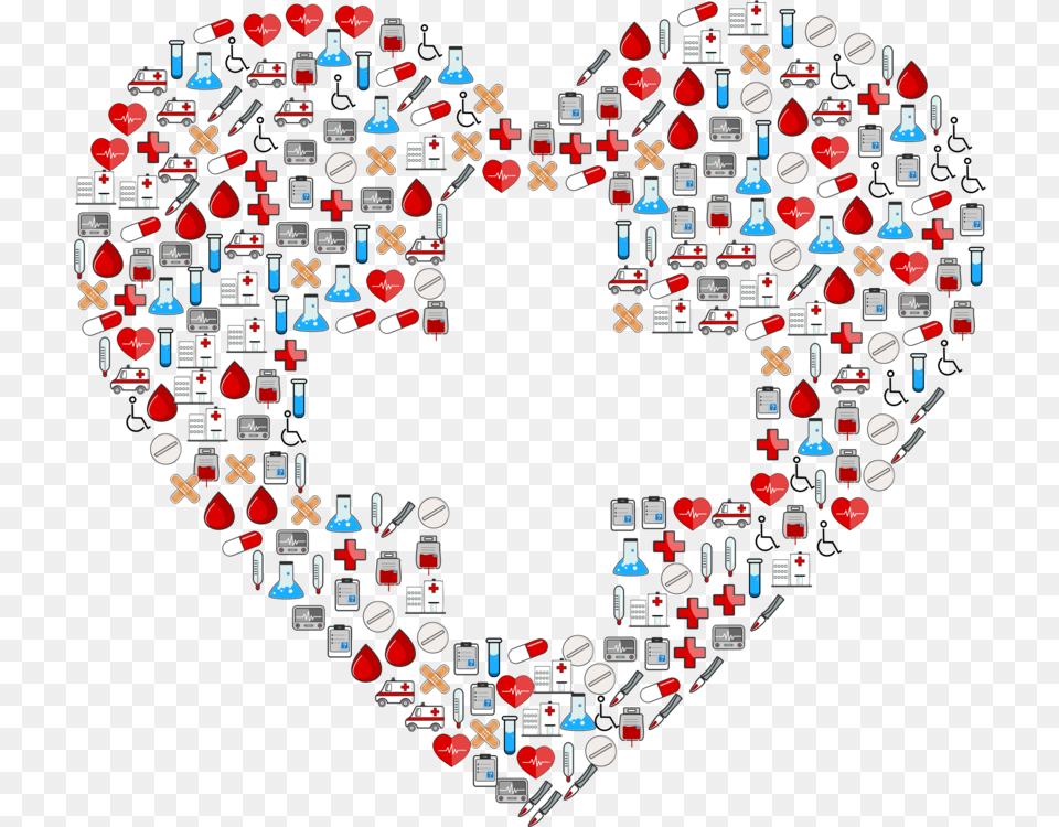 Heartsquaresymmetry Clip Art Medical, Collage, Heart, Blackboard Png