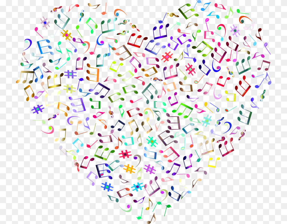 Heartsymmetryorgan Music Note Background, Paper, Confetti, Blackboard, Art Free Transparent Png