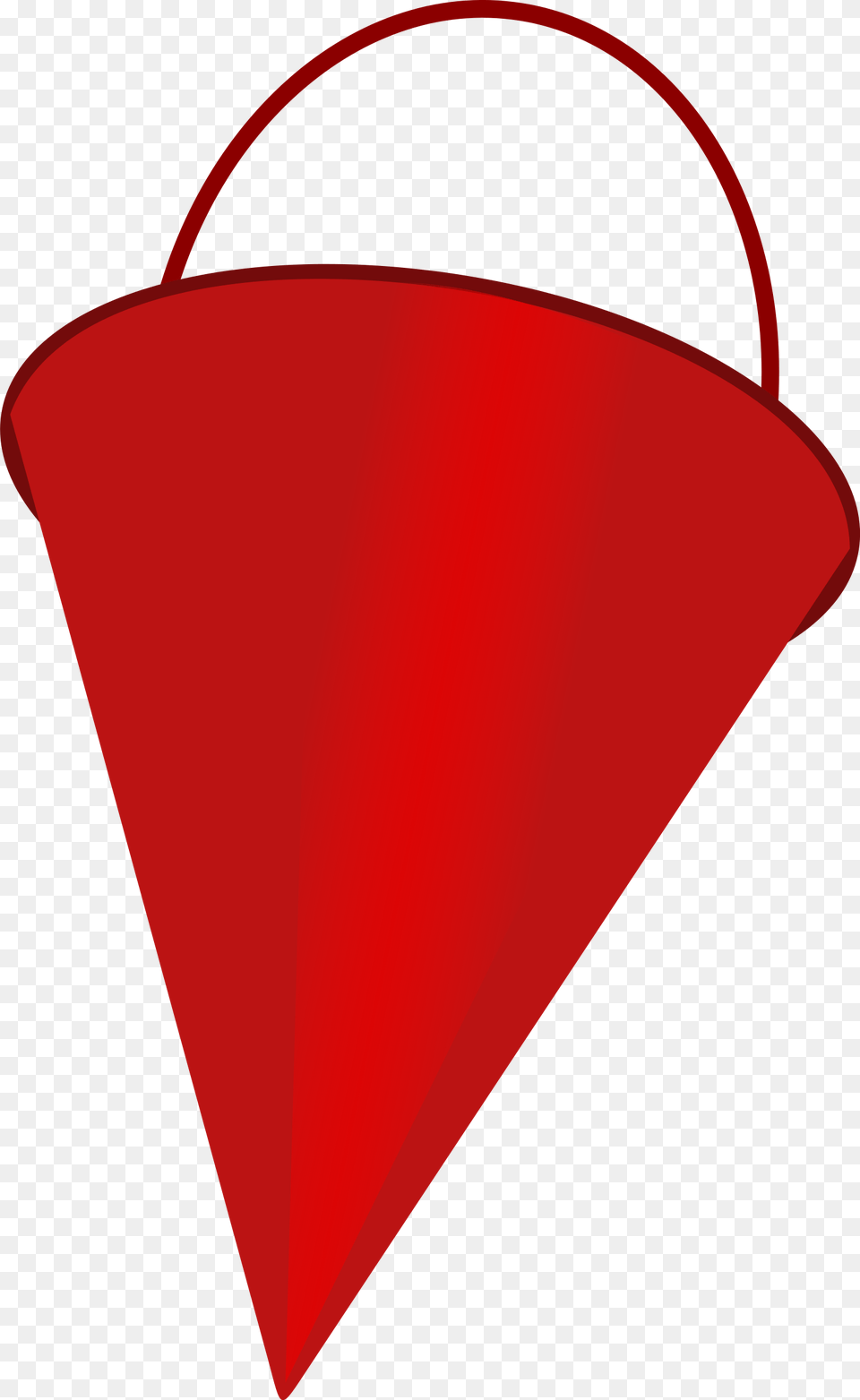 Hearttrianglered Bucket, Cone, Mailbox Png Image