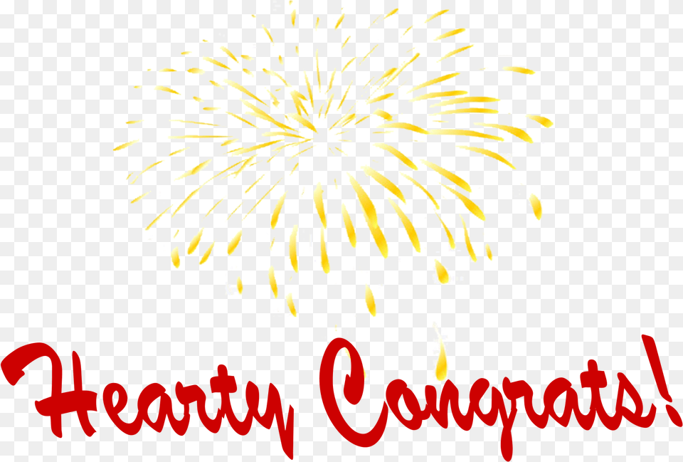 Hearty Congrats Photo Fireworks Free Png Download