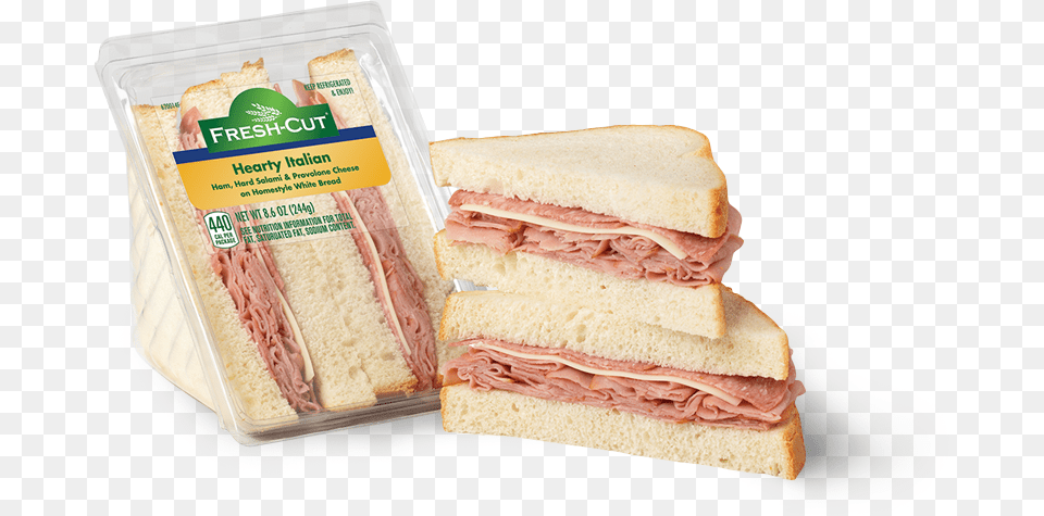 Hearty Italian Wedge Ham And Cheese Sandwich, Food, Meat, Pork, Lunch Png