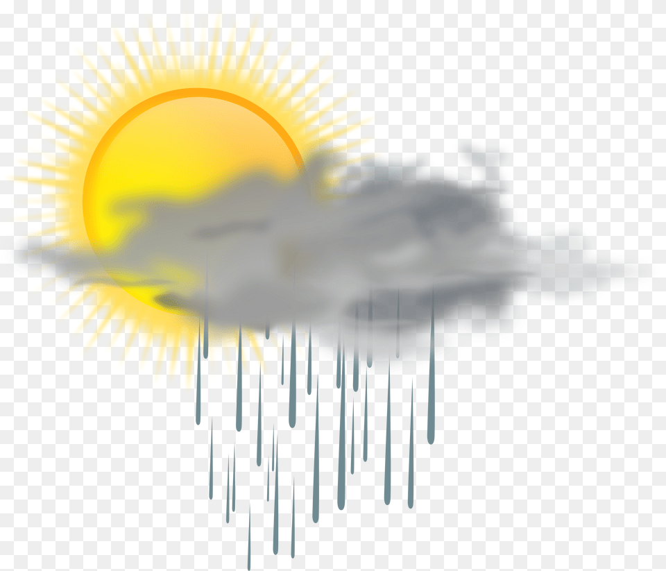 Heat And Rain Make For Steamy Weather Conditions Public Sun And Rain Clouds, Art, Outdoors Png Image