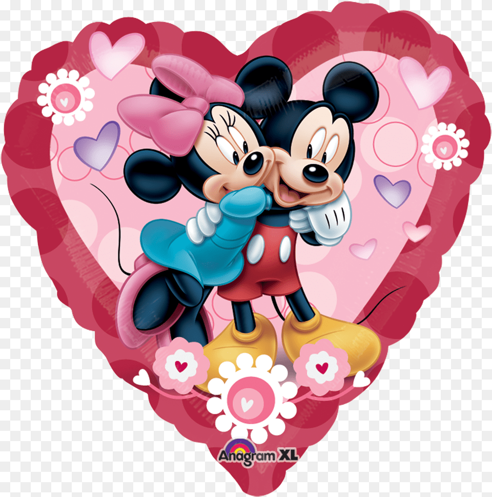 Heat Clipart 7 Heart Minnie And Mickey Mouse Valentine, Art, Graphics, Balloon, Baby Free Transparent Png