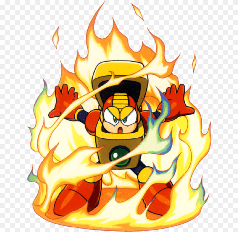 Heat Man Exe Megaman, Fire, Flame Png Image