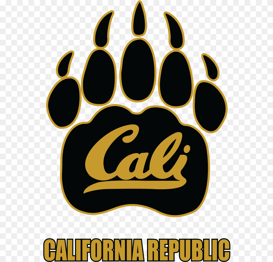 Heat Transfer Ht015 Blackgold Cali Paw Cal, Logo, Animal, Kangaroo, Mammal Free Png Download