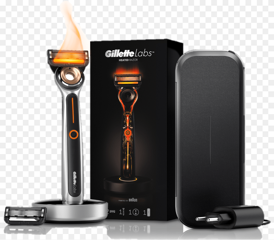 Heated Razor With Deluxe Travel Charging Case Gillette Heated Razor Travel Case, Electronics, Mobile Phone, Phone, Blade Free Png
