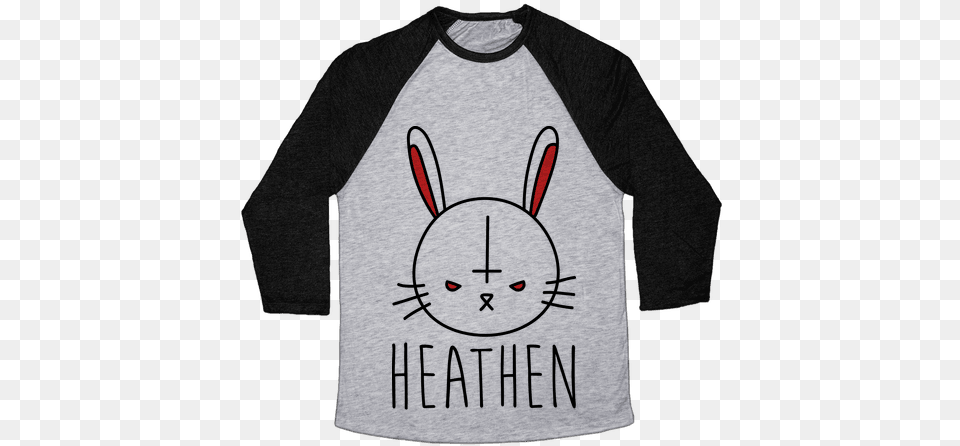Heathen Easter Bunny Baseball Tee Change My Mind Shirt, Clothing, Long Sleeve, Sleeve, T-shirt Free Transparent Png