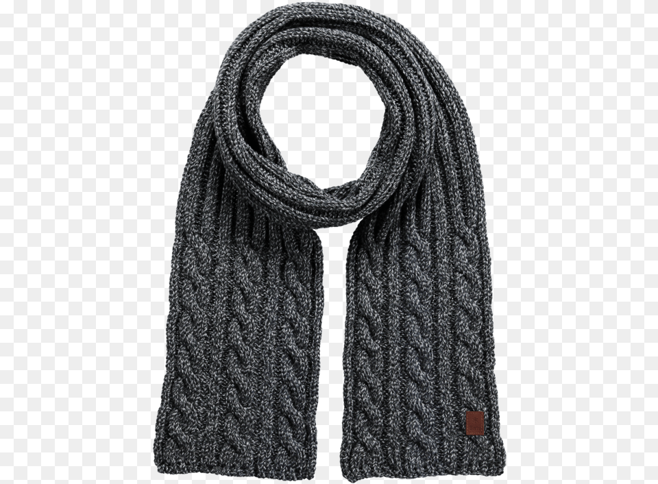 Heather Grey Knitting Black Accessories Clothes Head Cloth, Clothing, Scarf, Stole Free Png Download