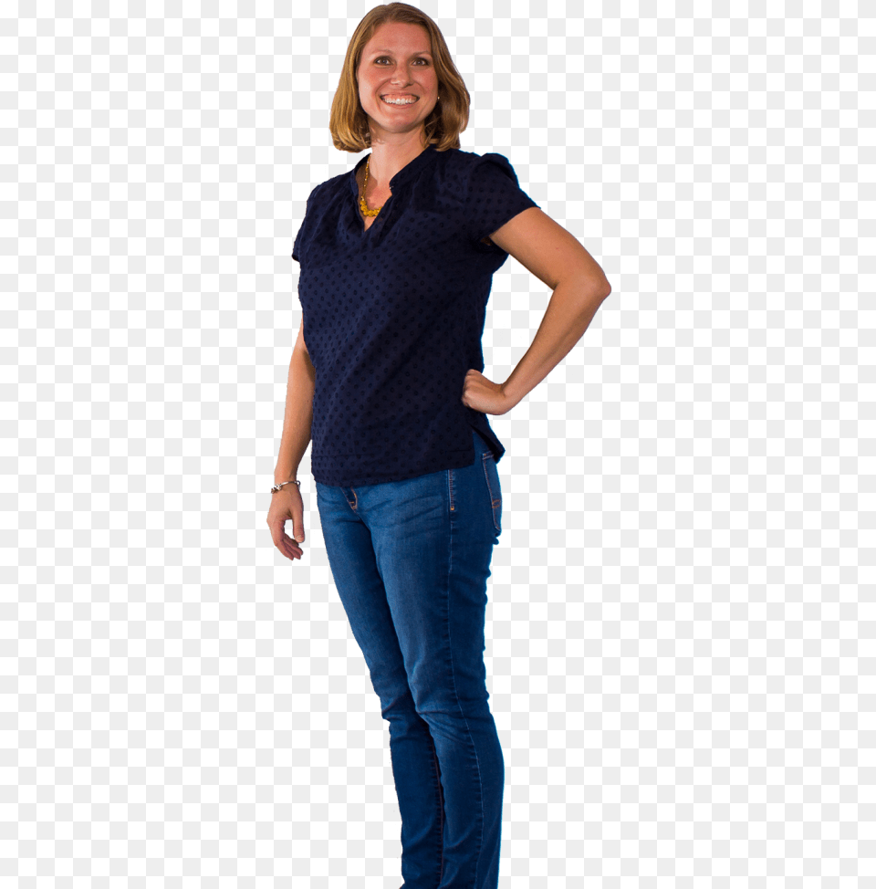 Heather Griffin Ed Girl, Jeans, Blouse, Clothing, Sleeve Png Image