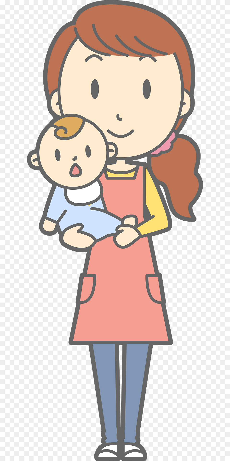 Heather Mother And Baby Clipart, Book, Comics, Publication, Clothing Free Transparent Png