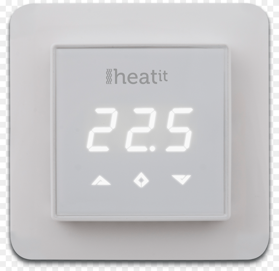 Heatiit Z Wave White Front White Frame Z Wave Thermostat, Computer Hardware, Electronics, Hardware, Monitor Free Png Download