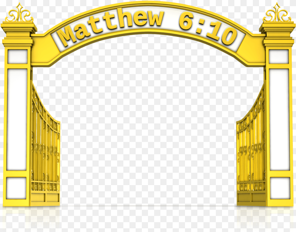Heaven Clipart Gold Heavenly Gates Clipart, Arch, Architecture, Gate, Stage Png