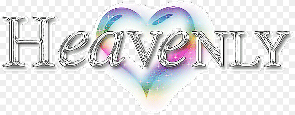 Heaven Heart Holographic Holo Aesthetic Silver Graphic Design, Logo Free Png